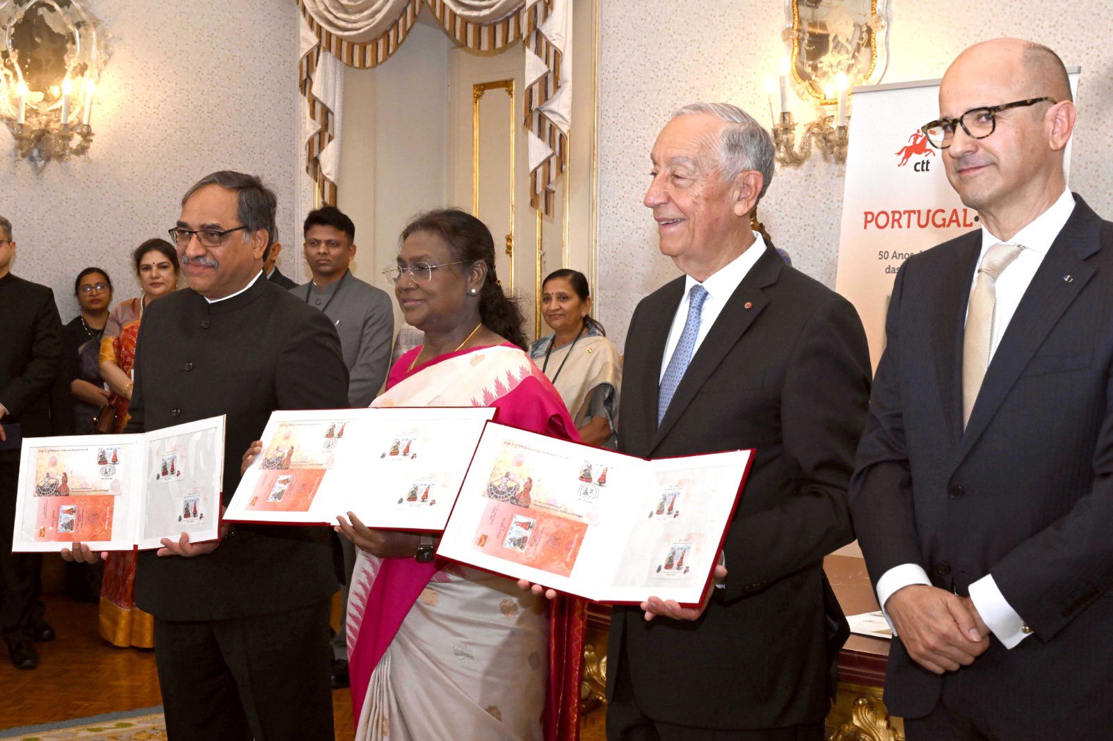 India Portgual jointly released a commemorative stamp India Portgual jointly released a commemorative stamp
