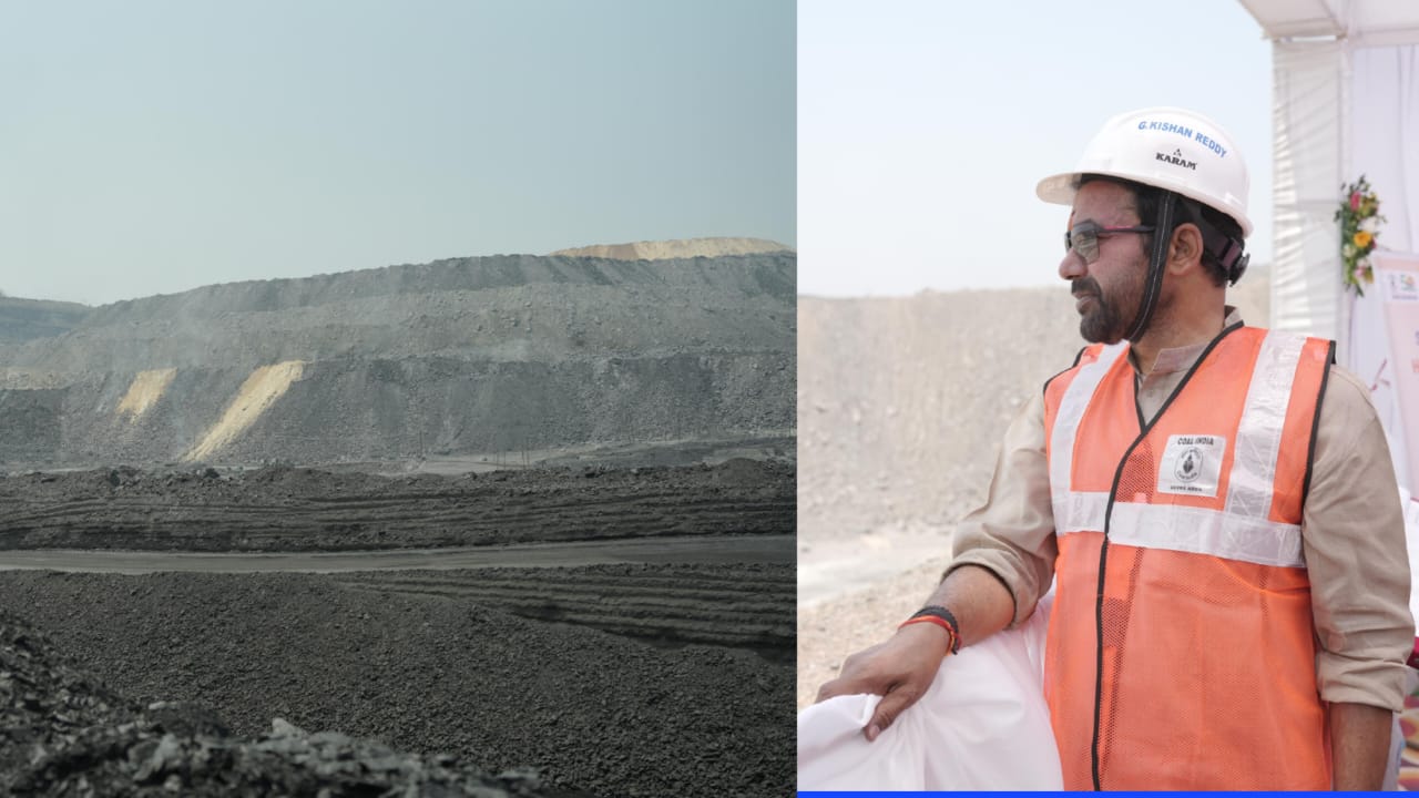 केंद्रीय कोयला मंत्री जी किशन रेड्डी ने किया विश्व के दूसरे बड़े गेवरा कोयला खदान का निरीक्षण