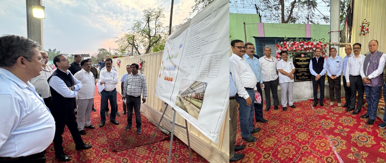 उज़ान बाज़ार में 306.9 केडब्ल्यूपी सौर संयंत्र के उद्घाटन की तस्वीर। उज़ान बाज़ार में 306.9 केडब्ल्यूपी सौर संयंत्र के उद्घाटन की तस्वीर।