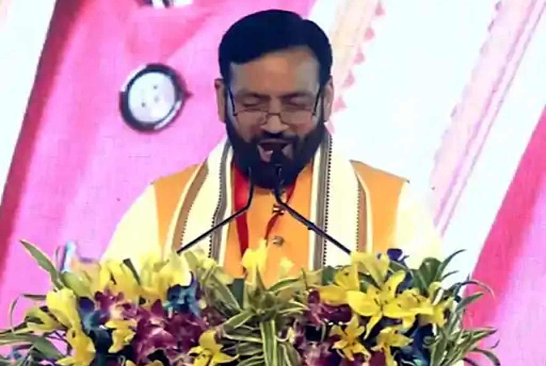 कार्यक्रम को संबोधित करते मुख्यमंत्री नायब सिंह सैनी। कार्यक्रम को संबोधित करते मुख्यमंत्री नायब सिंह सैनी।