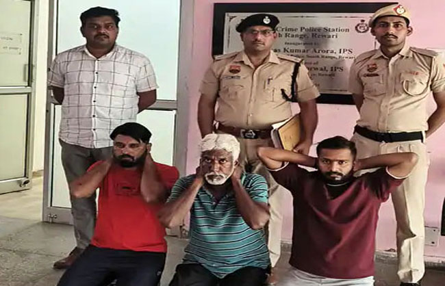 पुलिस की गिरफ्त में साईबर ठग के आरोपी। पुलिस की गिरफ्त में साईबर ठग के आरोपी।
