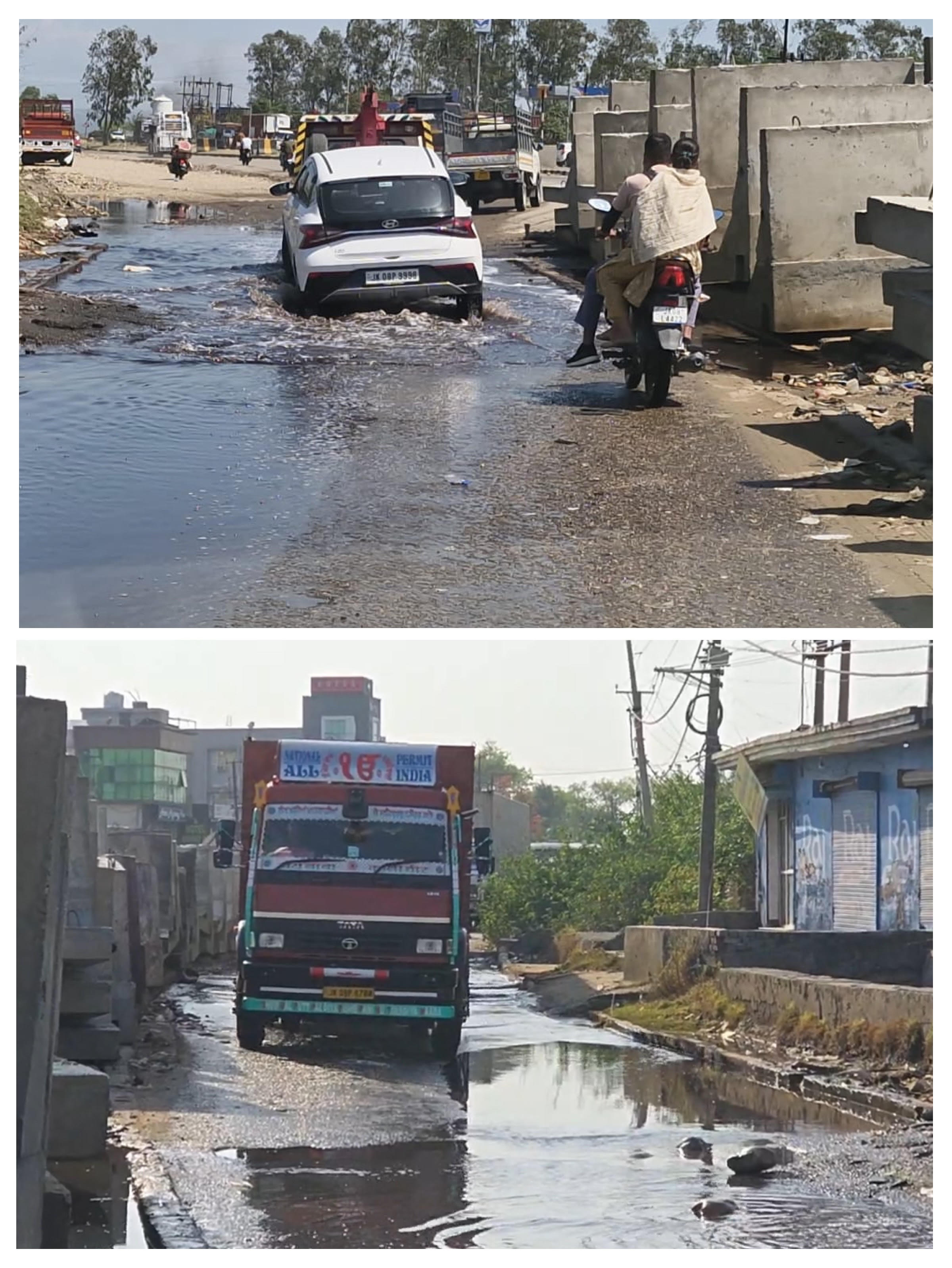 Vehicles stuck in traffic jam for hours at Kathua National Highway Hatli Mor, National Highway Authority remained a mute spectator Vehicles stuck in traffic jam for hours at Kathua National Highway Hatli Mor, National Highway Authority remained a mute spectator
