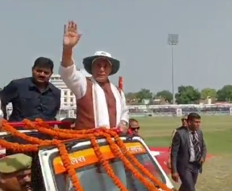 केडी सिंह बाबू स्टेडियम में रक्षा मंत्री राजनाथ सिंह केडी सिंह बाबू स्टेडियम में रक्षा मंत्री राजनाथ सिंह