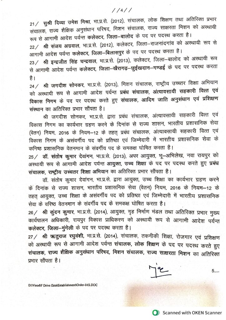 एक साथ 41 आईएएस अधिकारियों के तबादले एक साथ 41 आईएएस अधिकारियों के तबादले