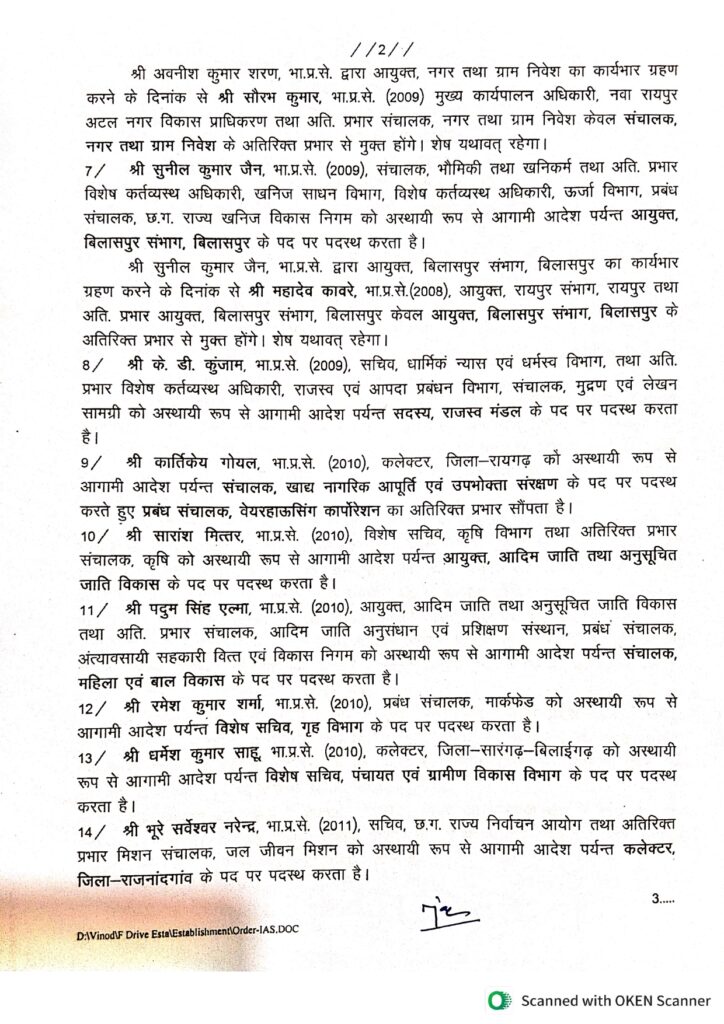 41 आईएएस अधिकारियों के तबादले 41 आईएएस अधिकारियों के तबादले