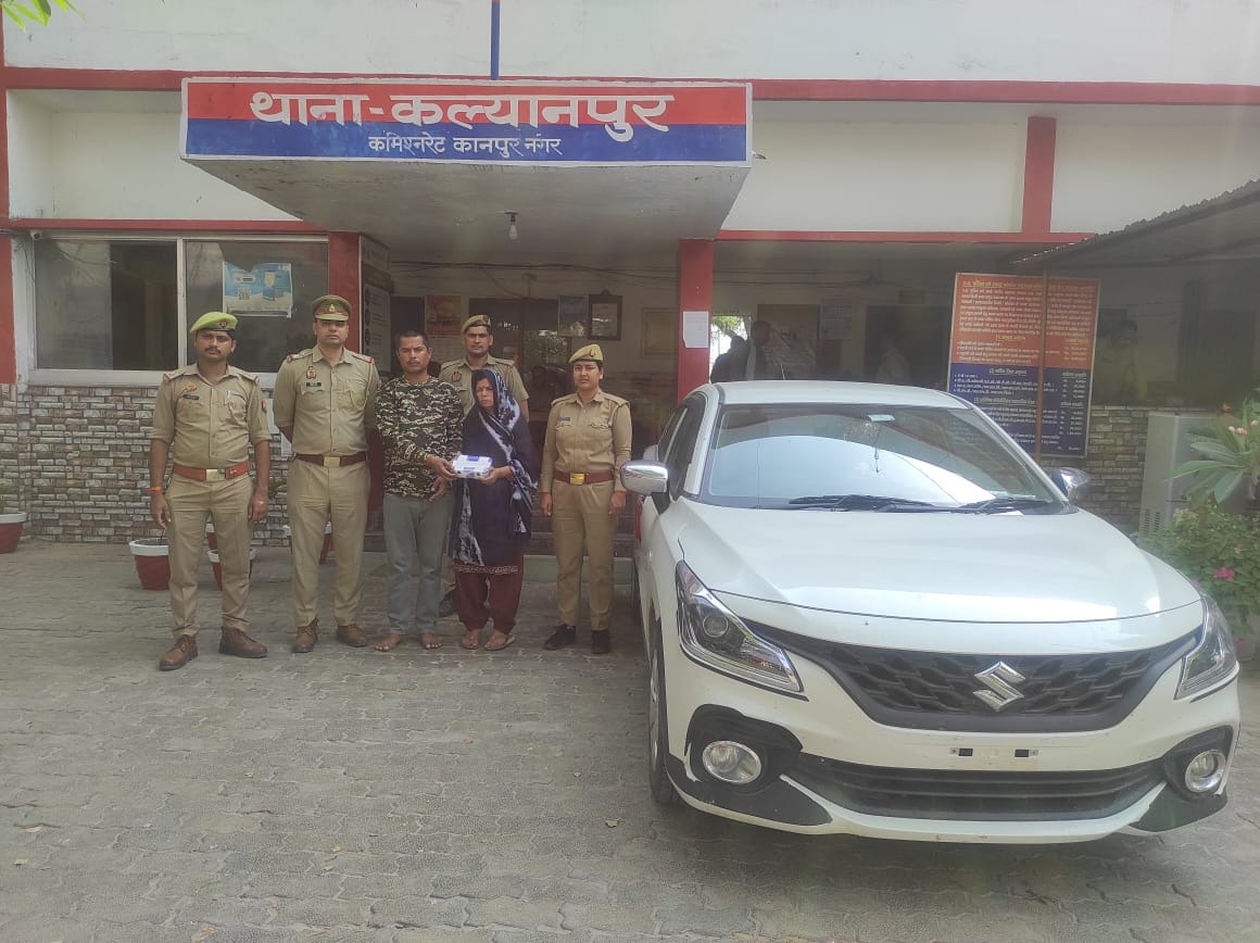 पुलिस की गिरफ्त में आरोपित दंपत्ति