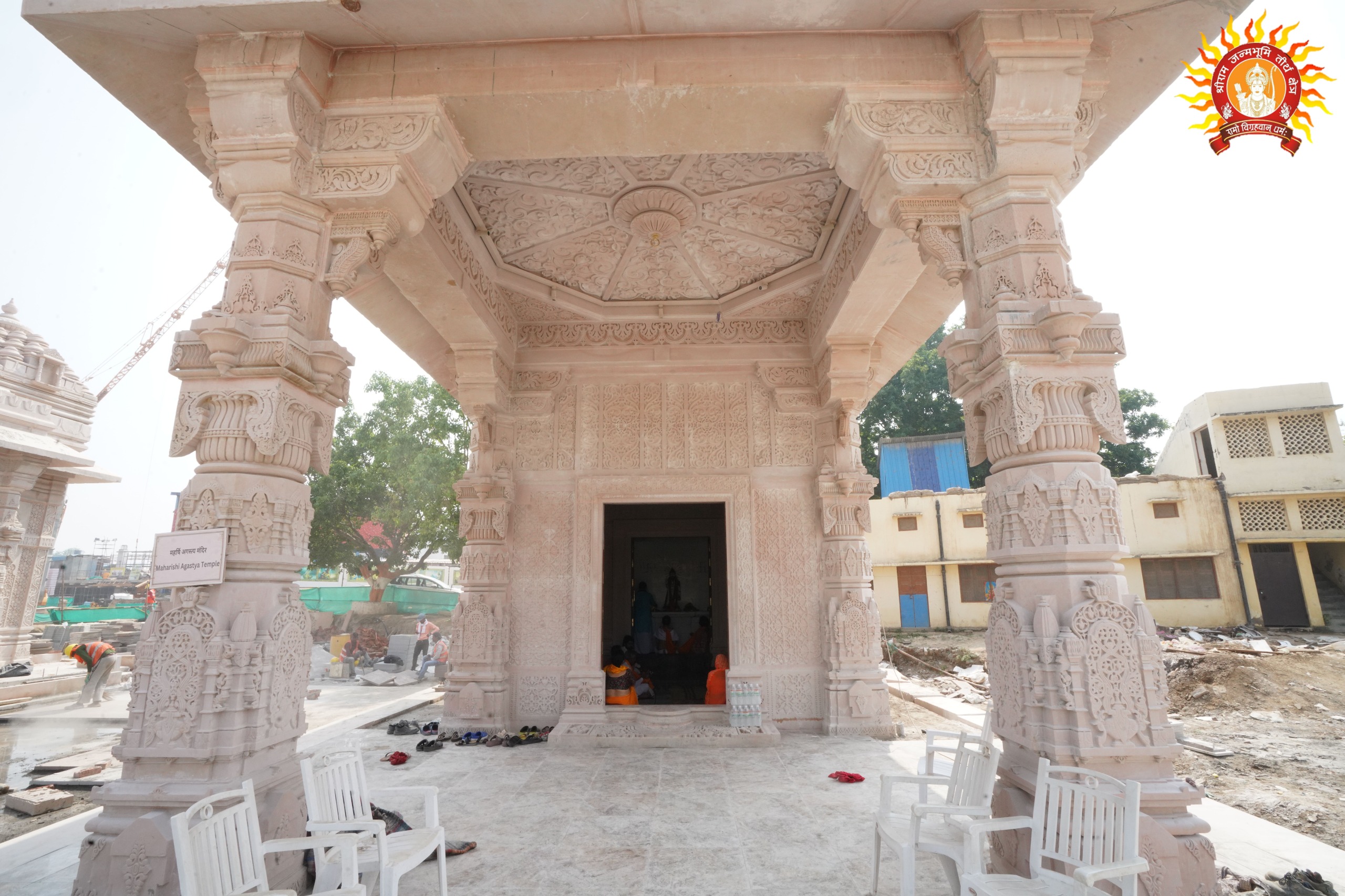 राम जन्मभूमि में महर्षि अगस्त्य की मूर्ति स्थापित, सप्तमंडप पूर्ण राम जन्मभूमि में महर्षि अगस्त्य की मूर्ति स्थापित, सप्तमंडप पूर्ण