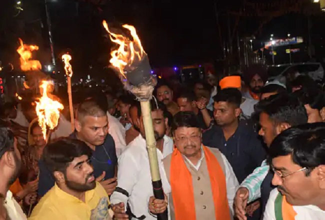 पहलगाम हमले के विरोध में मध्य प्रदेश में हुए प्रदर्शन पहलगाम हमले के विरोध में मध्य प्रदेश में हुए प्रदर्शन