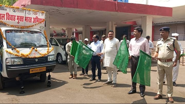 बाल विवाह रोकने जागरूकता रथ बाल विवाह रोकने जागरूकता रथ