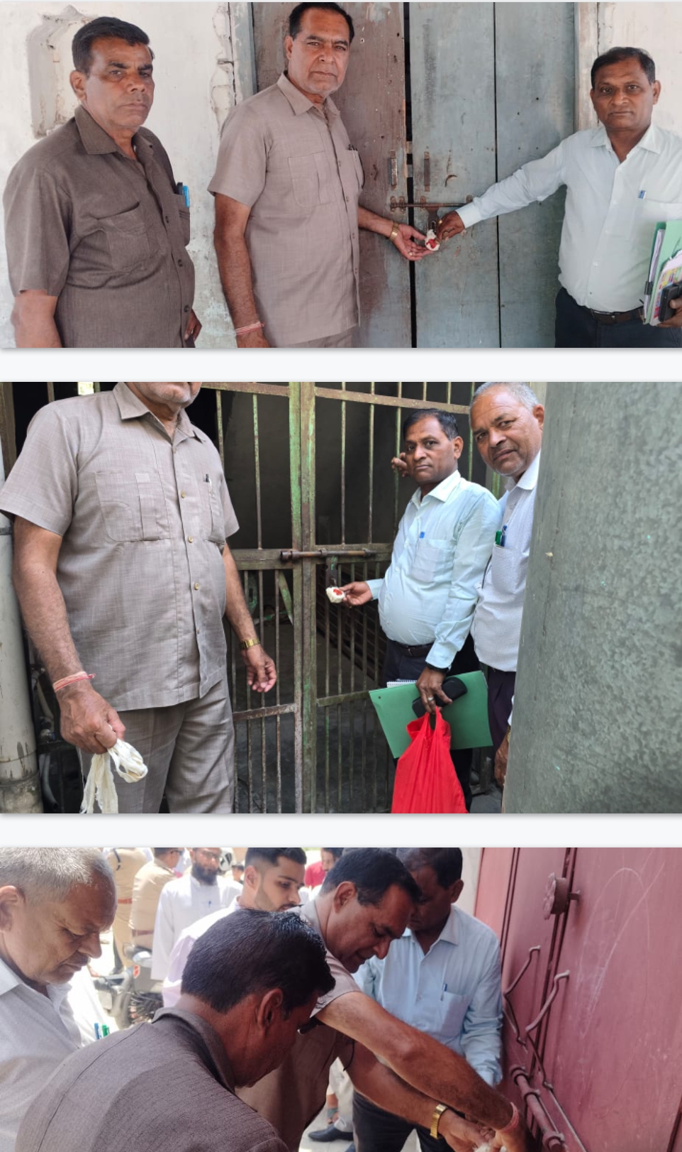 रुड़की के भगवानपुर क्षेत्र में विभागीय अधिकारी अवैध मदरसे सील करते। रुड़की के भगवानपुर क्षेत्र में विभागीय अधिकारी अवैध मदरसे सील करते।