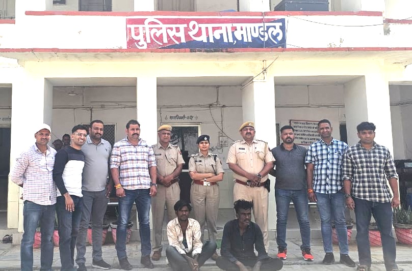 बुजुर्ग महिला की हत्या व लूट की वारदात का खुलासा, शातिर गैंग के दो बदमाश गिरफ्तार