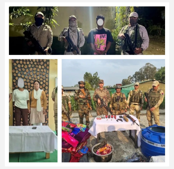 मणिपुर में गिरफ्तार उग्रवादियों की तस्वीर। मणिपुर में गिरफ्तार उग्रवादियों की तस्वीर।