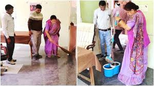पंचायत भवन में गंदगी देख भड़कीं विधायक अर्चना चिटनिस पंचायत भवन में गंदगी देख भड़कीं विधायक अर्चना चिटनिस