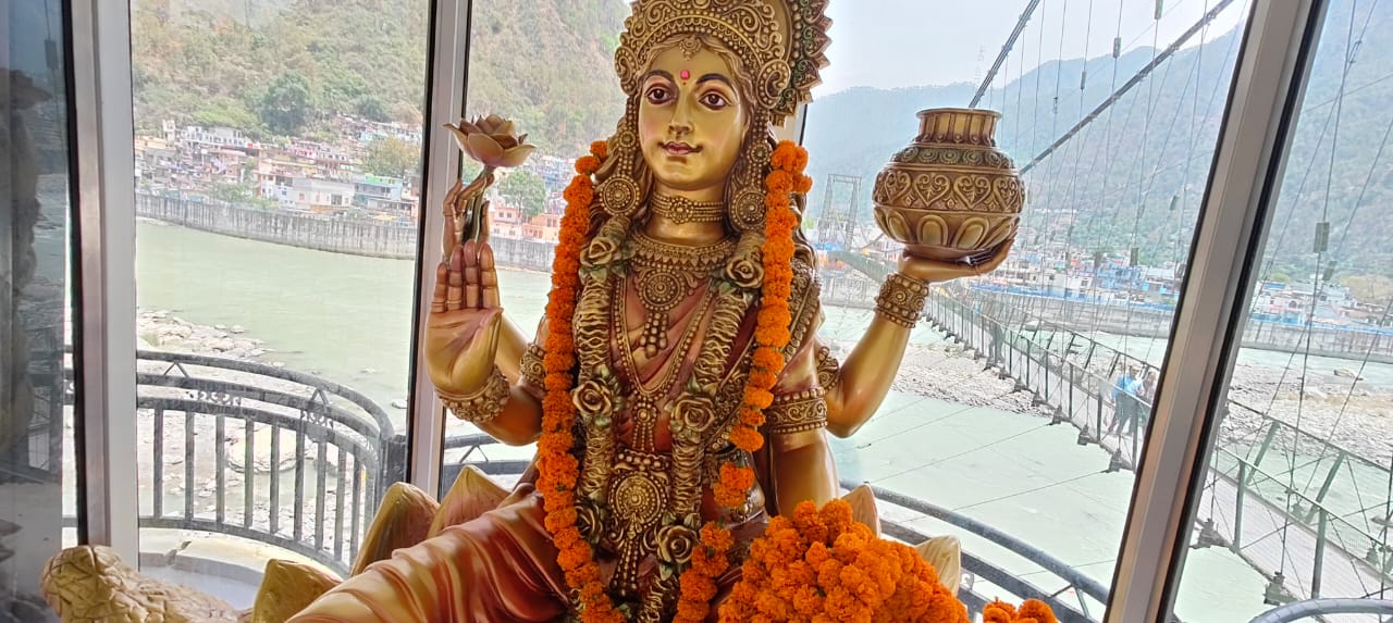 जोशियाडा व्यू पॉइंट गंगा जी की 5 फीट ऊंची प्रतिमा का हुआ अनावरण।। जोशियाडा व्यू पॉइंट गंगा जी की 5 फीट ऊंची प्रतिमा का हुआ अनावरण।।
