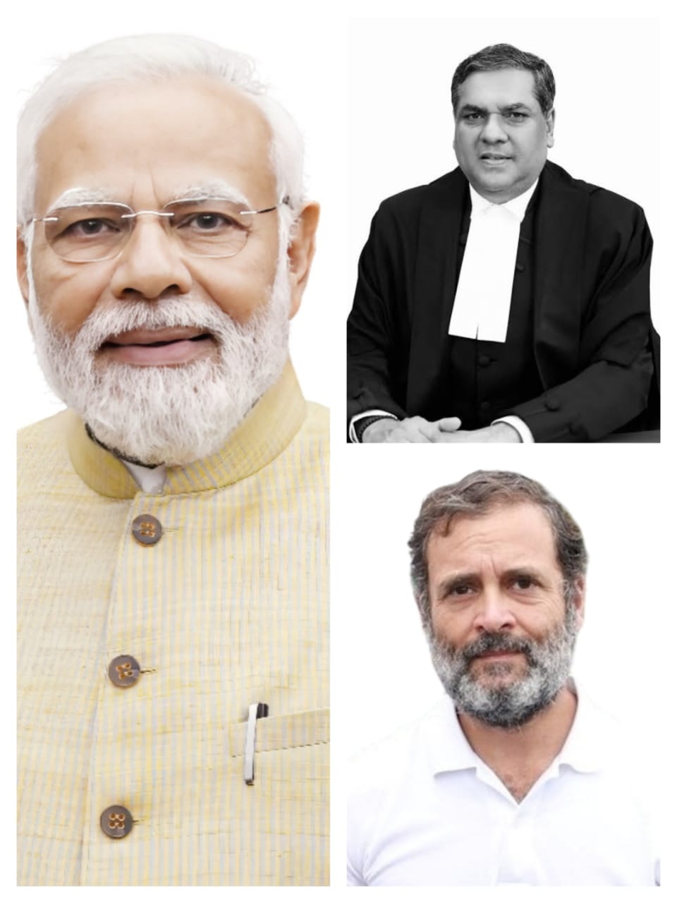 प्रधानमंत्री मोदी, मुख्य न्यायाधीश और नेता विपक्ष राहुल गांधी प्रधानमंत्री मोदी, मुख्य न्यायाधीश और नेता विपक्ष राहुल गांधी