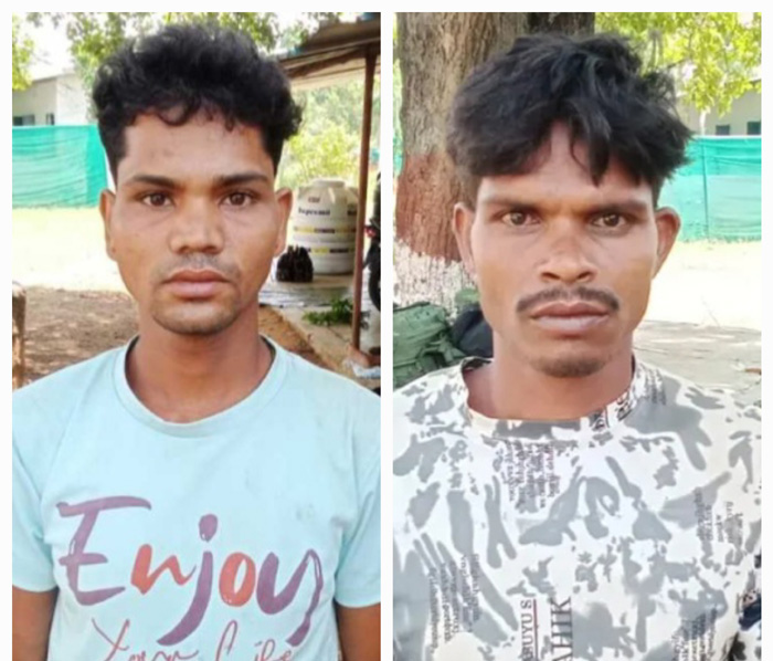 दाे नक्सली गिरफ्तार दाे नक्सली गिरफ्तार