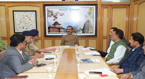 ऑप्रेशन सिंदूर’ के सफल संचालन के उपरान्त उच्च स्तरीय बैठक की अध्यक्षता करते हिमाचल के सीएम ऑप्रेशन सिंदूर’ के सफल संचालन के उपरान्त उच्च स्तरीय बैठक की अध्यक्षता करते हिमाचल के सीएम