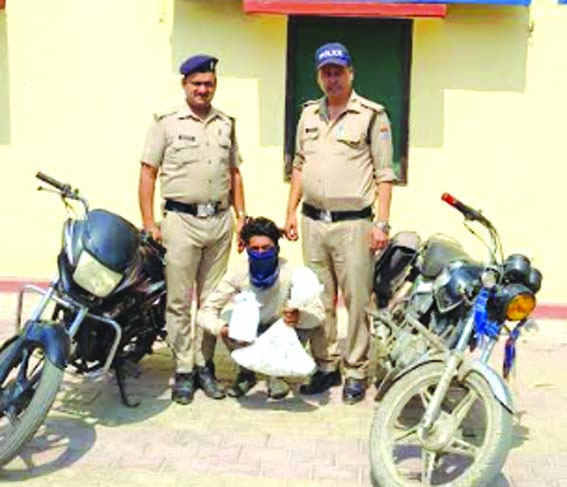 पुलिस गिरफ्त में आरोपित पुलिस गिरफ्त में आरोपित