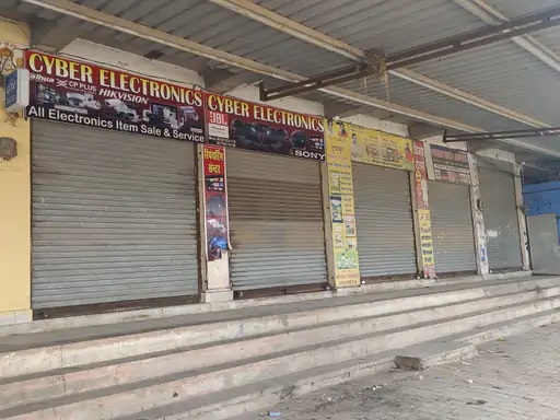 पाेकरण में बंद बाजार। पाेकरण में बंद बाजार।