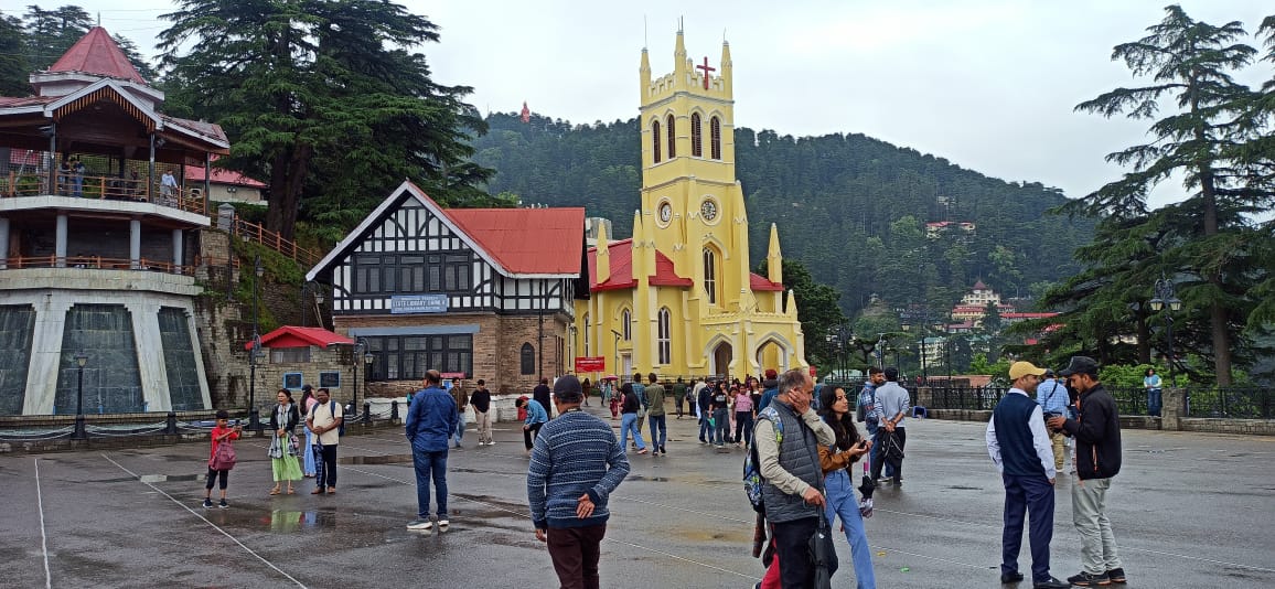 शिमला में वर्षा शिमला में वर्षा