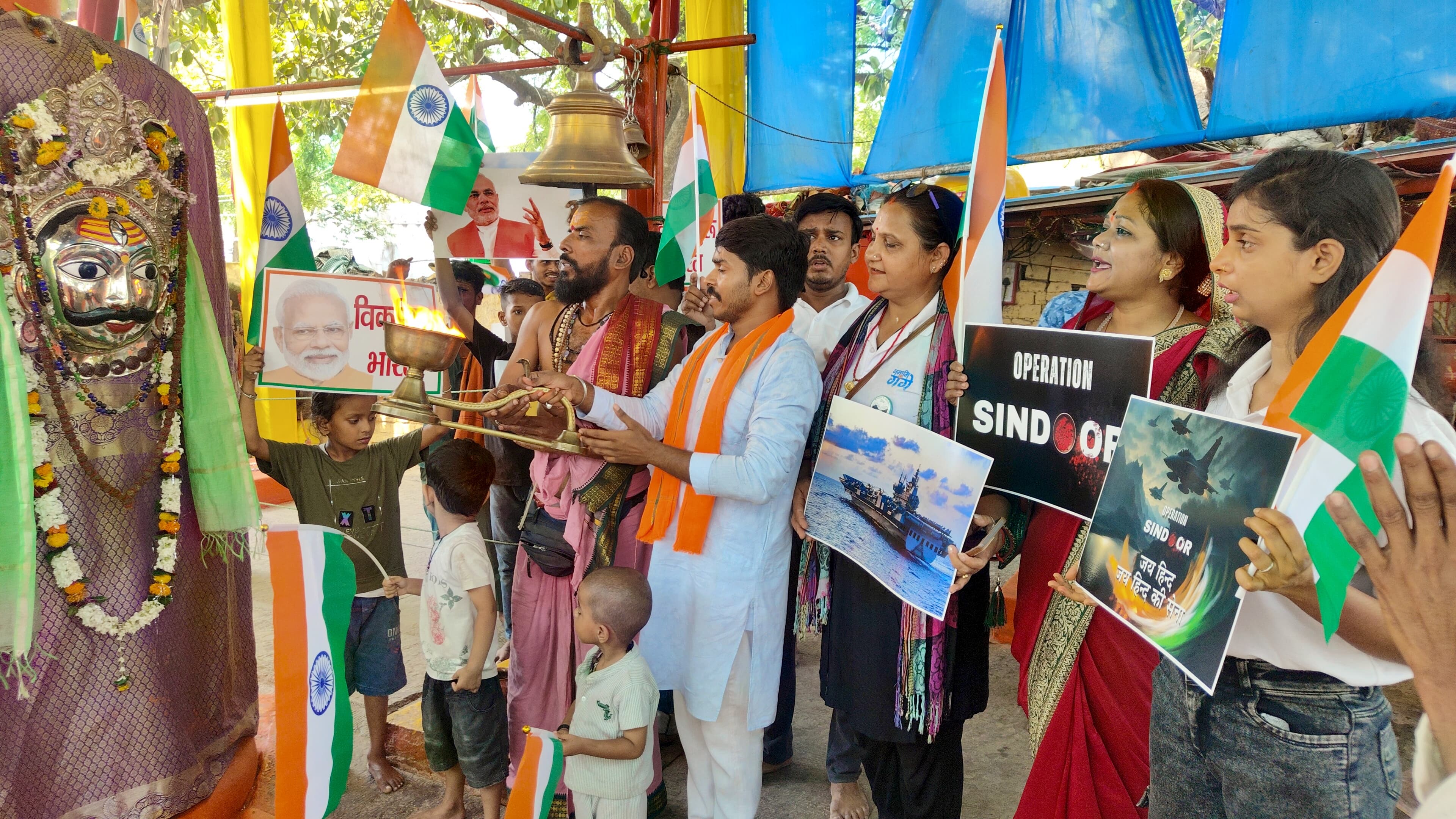 भारत के जीत के लिए धार्मिक  अनुष्ठान