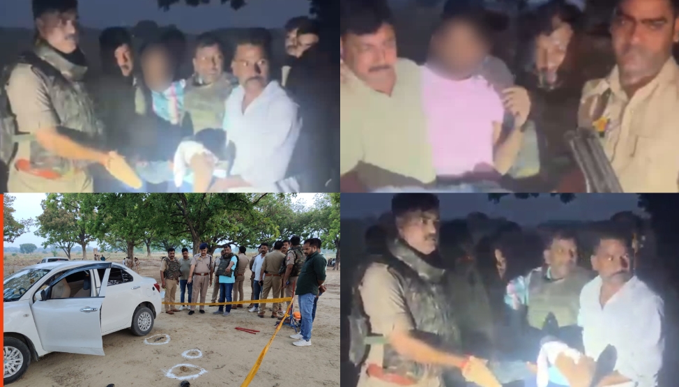 पुलिस मुठभेड में गिरफ्तार घायल तीन बदमाश पुलिस मुठभेड में गिरफ्तार घायल तीन बदमाश