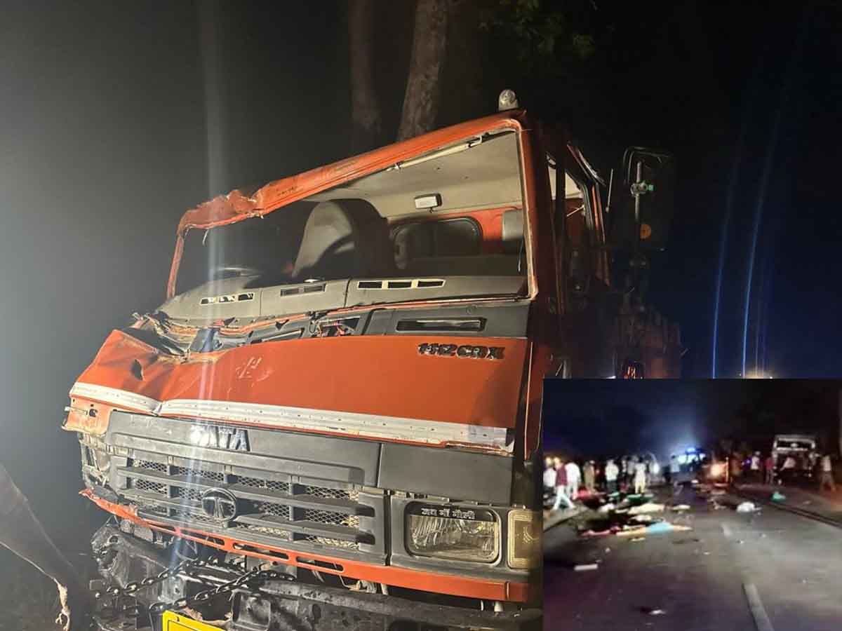 हादसे के बाद क्षतिग्रस्त वाहन हादसे के बाद क्षतिग्रस्त वाहन