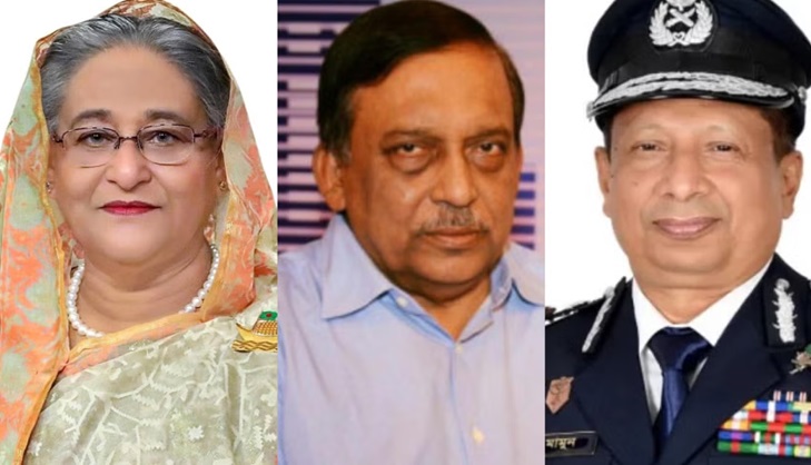 अपदस्थ प्रधानमंत्री शेख हसीना,असदुज्जमां खान कमाल और अब्दुल्ला अल-मामून। फोटो कोलाज-फाइल अपदस्थ प्रधानमंत्री शेख हसीना,असदुज्जमां खान कमाल और अब्दुल्ला अल-मामून। फोटो कोलाज-फाइल