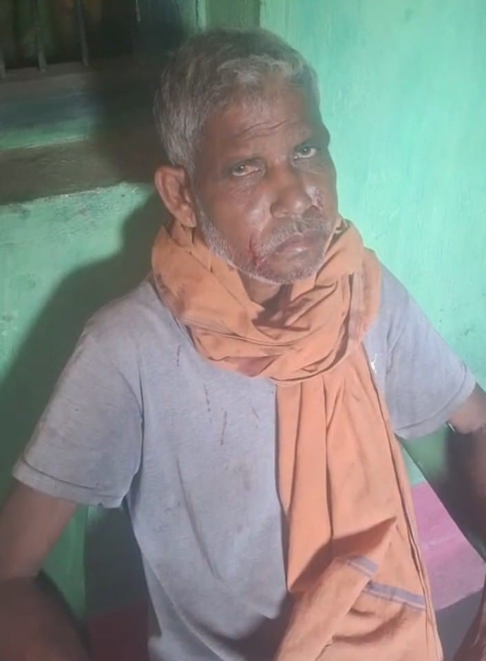 बुजुर्ग रंजीत नेताम। बुजुर्ग रंजीत नेताम।