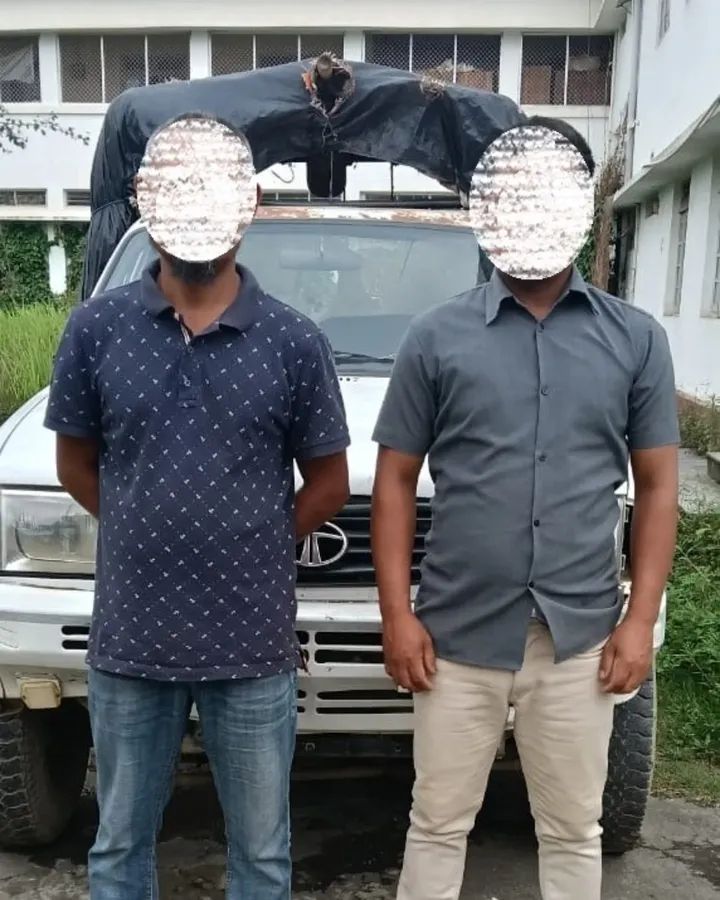 मणिपुर में आरएसएस कार्यालय पर हमले के सिलसिले में गिरफ्तार आरोपितों की तस्वीर। मणिपुर में आरएसएस कार्यालय पर हमले के सिलसिले में गिरफ्तार आरोपितों की तस्वीर।