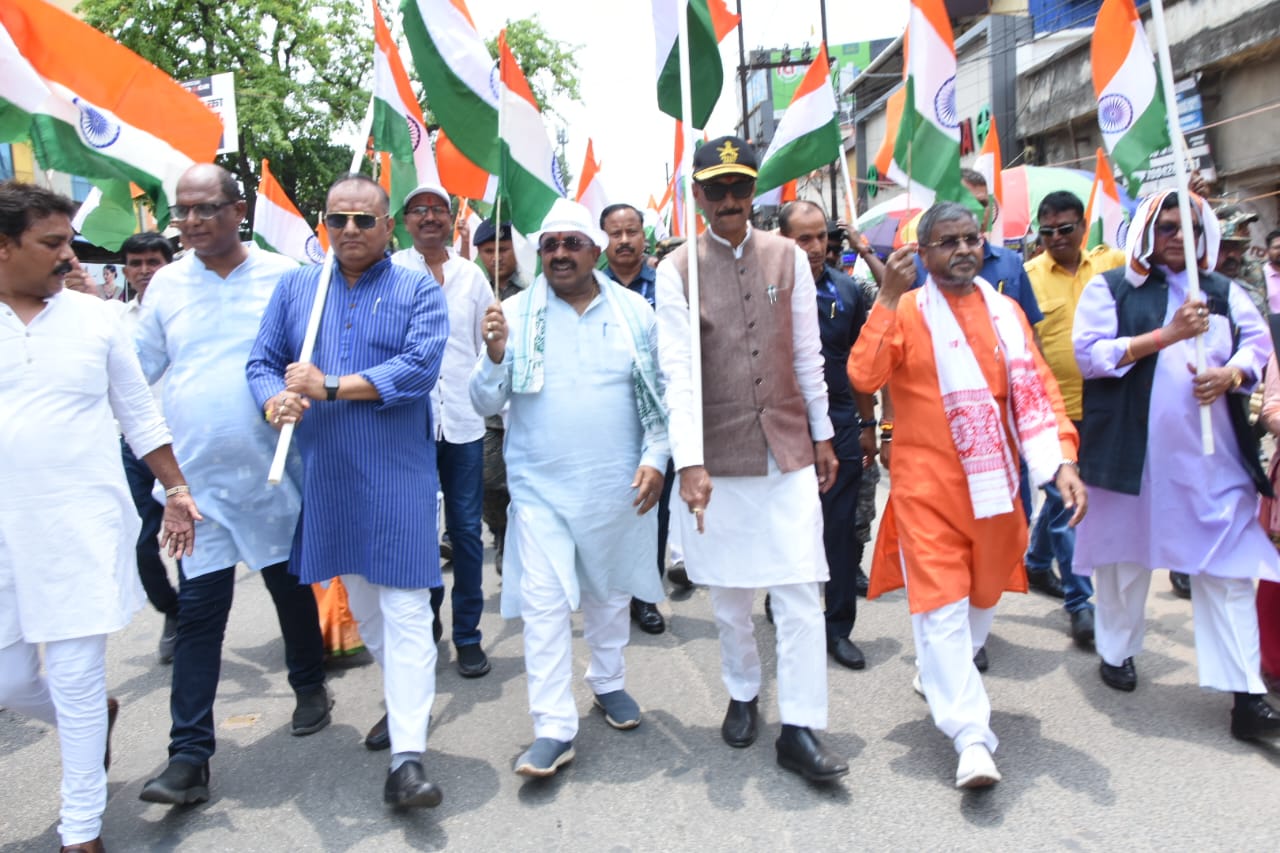 तिरंगा यात्रा की तस्वीर तिरंगा यात्रा की तस्वीर