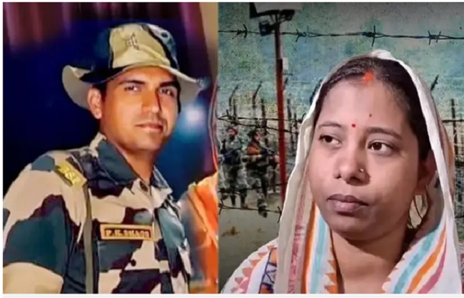 रिषड़ा निवासी बीएसएफ जवान पूर्णम कुमार साव एवं उनकी पत्नी