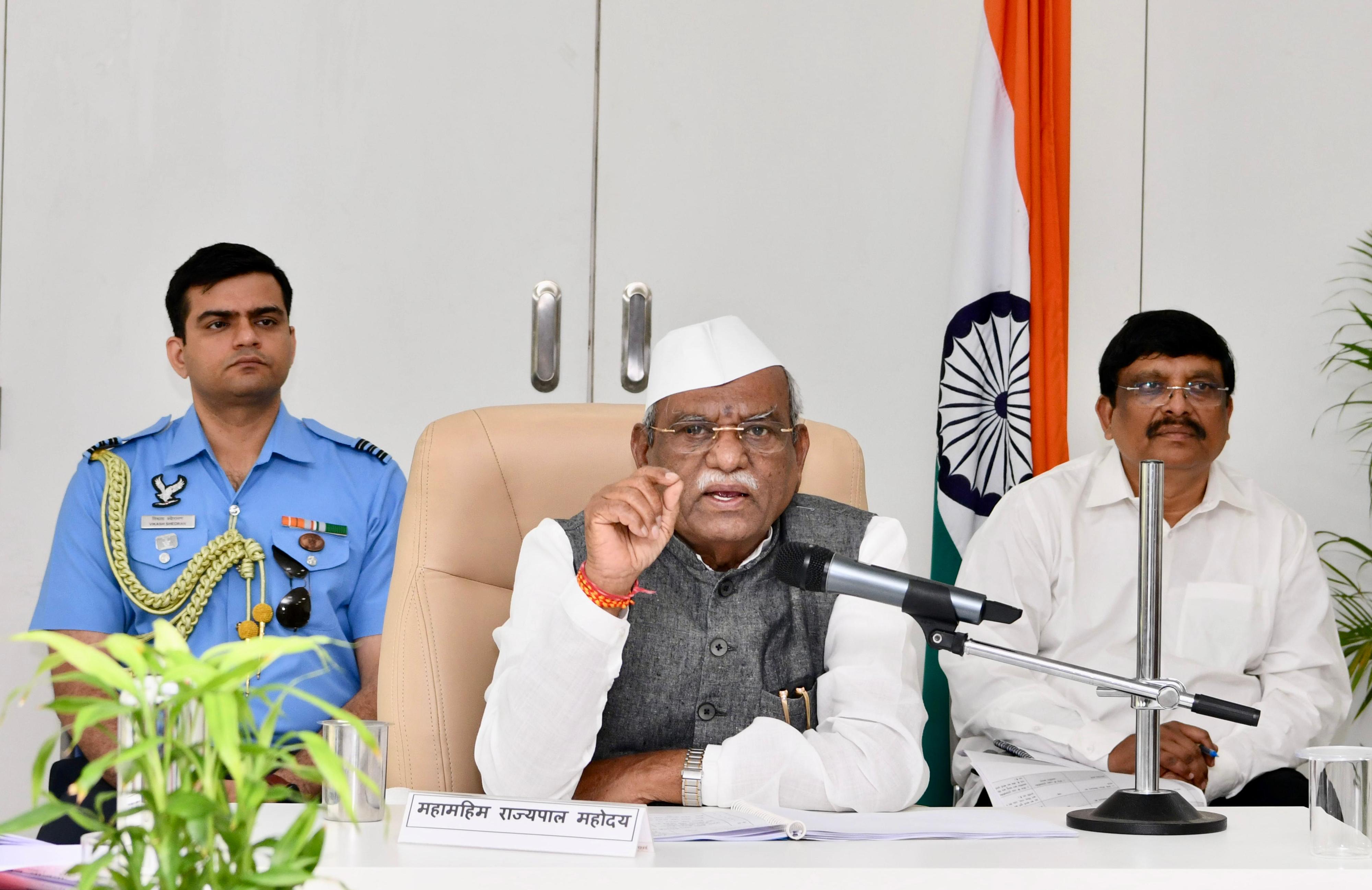 राज्यपाल बागडे ने ली कोटपूतली-बहरोड़ जिले की विभागीय समीक्षा बैठक राज्यपाल बागडे ने ली कोटपूतली-बहरोड़ जिले की विभागीय समीक्षा बैठक
