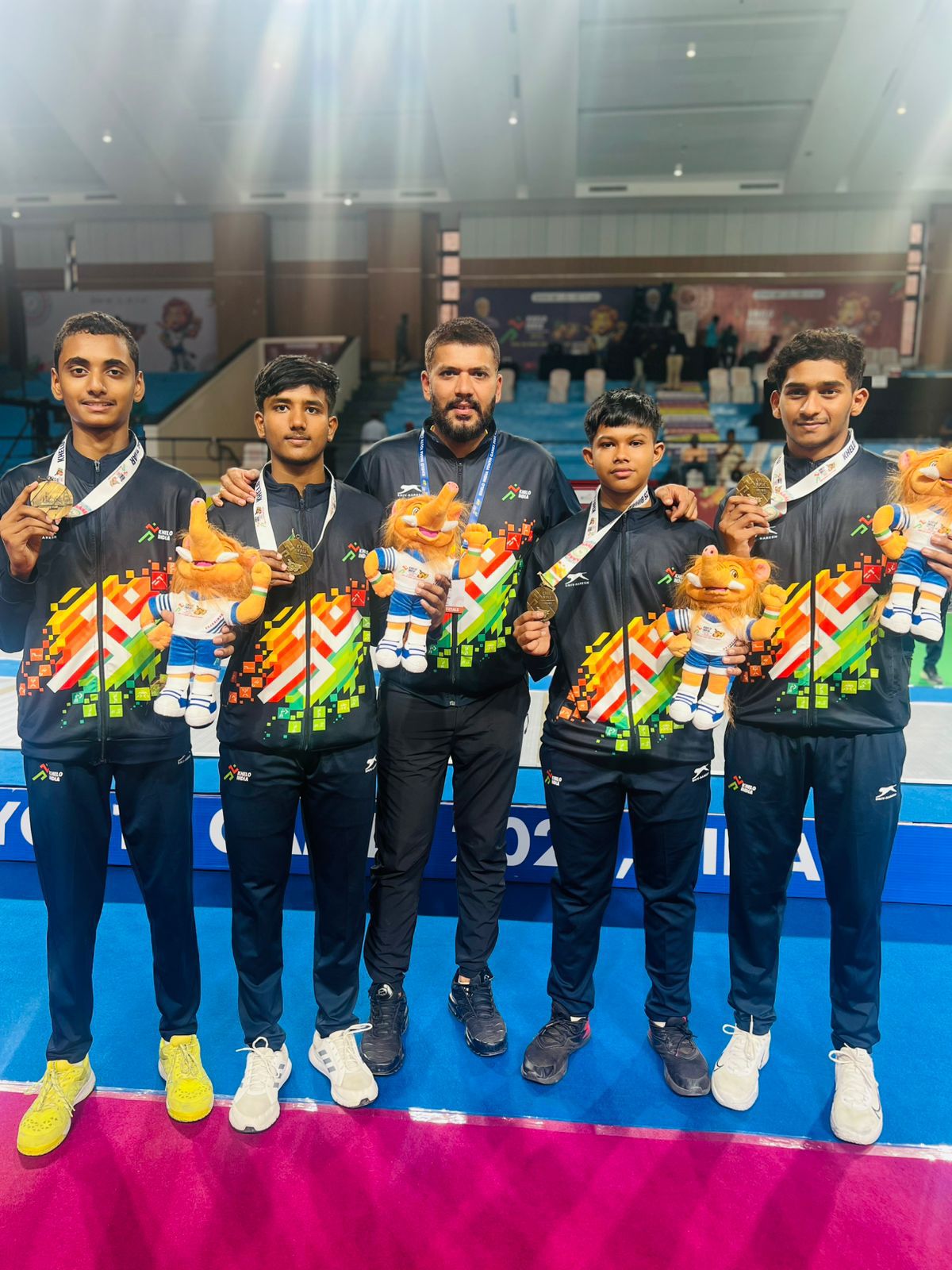 मैच का प्रदर्शन करते खिलाङी मैच का प्रदर्शन करते खिलाङी