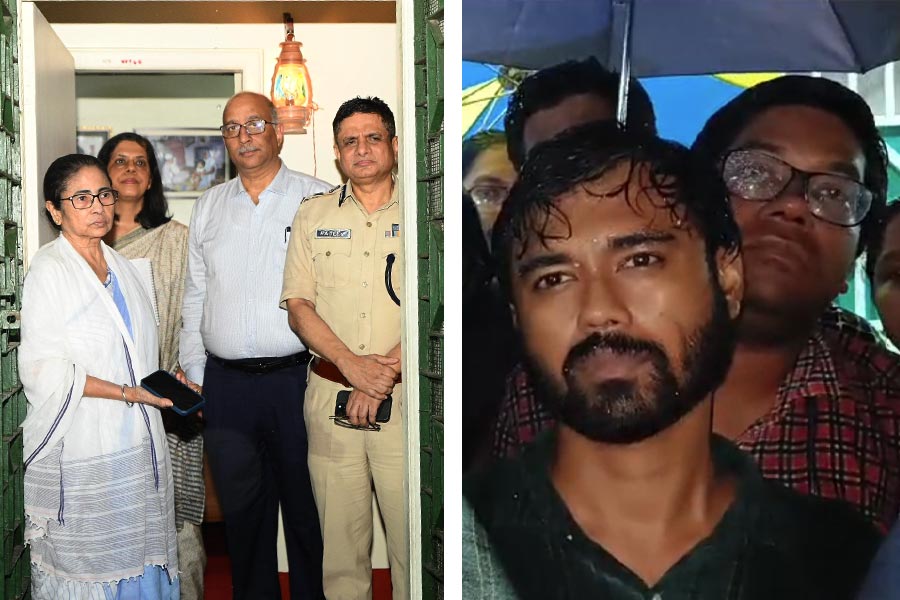 सीएम आवास के पास का दृश्य सीएम आवास के पास का दृश्य