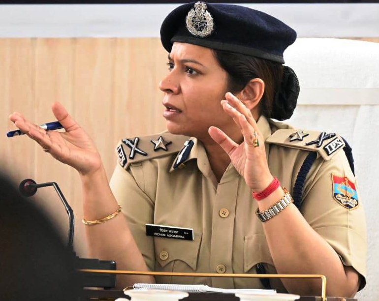 कुमाऊं परिक्षेत्र की आईजी रिद्धिम अग्रवाल। कुमाऊं परिक्षेत्र की आईजी रिद्धिम अग्रवाल।
