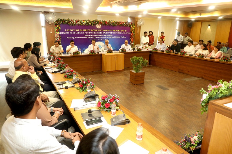 मप्र में जिला घरेलू उत्पाद रिपोर्ट 2022-23 का हुआ विमोचन मप्र में जिला घरेलू उत्पाद रिपोर्ट 2022-23 का हुआ विमोचन