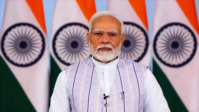 प्रधानमंत्री नरेन्द्र मोदी मंगलवार को वीडियो कॉन्फ्रेंसिंग के जरिए जिनेवा में आयोजित विश्व स्वास्थ्य सभा के 78वें सत्र को संबोधित करते हुए