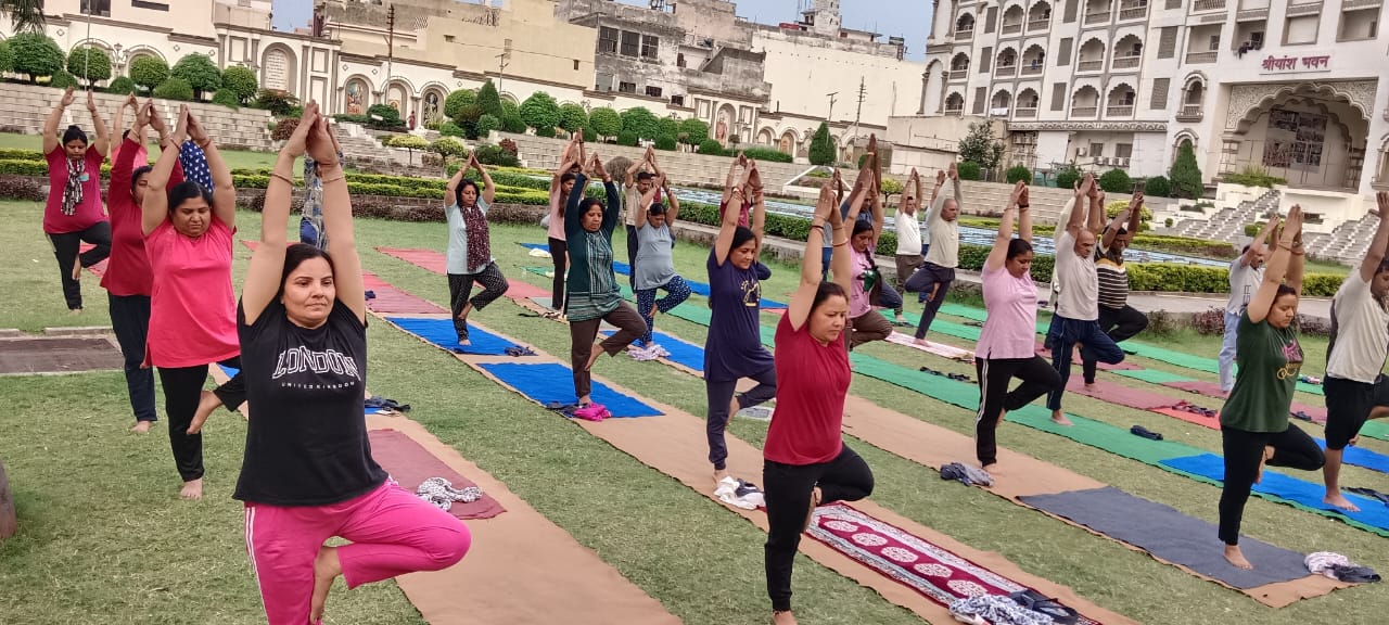 योग करते बच्चे योग करते बच्चे