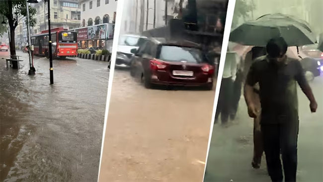 फोटो: बारिश से मुंबई के कई इलाके जलमग्र फोटो: बारिश से मुंबई के कई इलाके जलमग्र