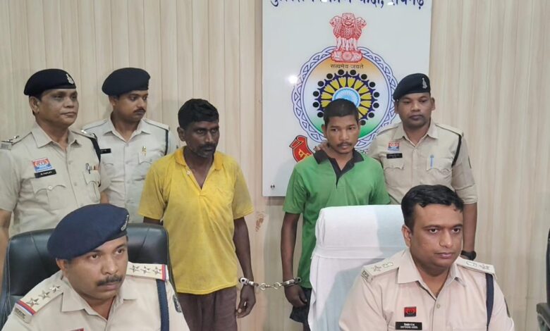 पुलिस के गिरफ्त में आरोपीगण पुलिस के गिरफ्त में आरोपीगण