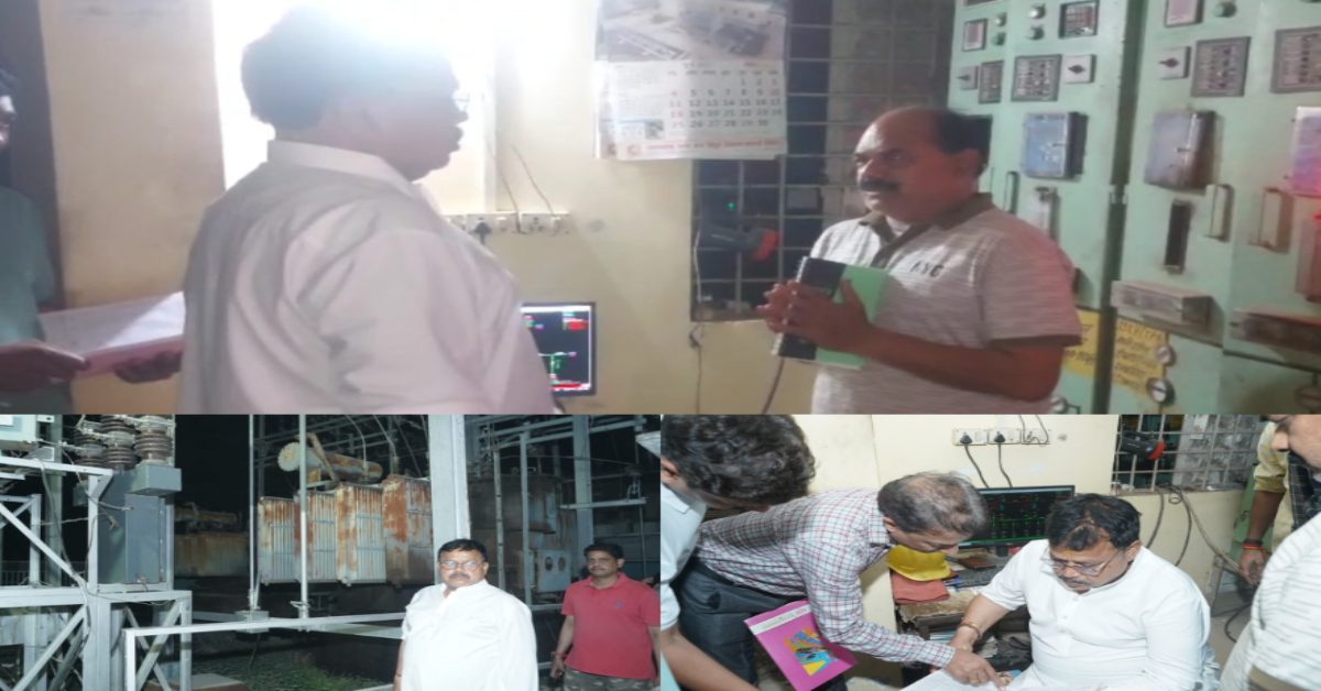 आधी रात को निरीक्षण करने पहुंचे ऊर्जा मंत्री