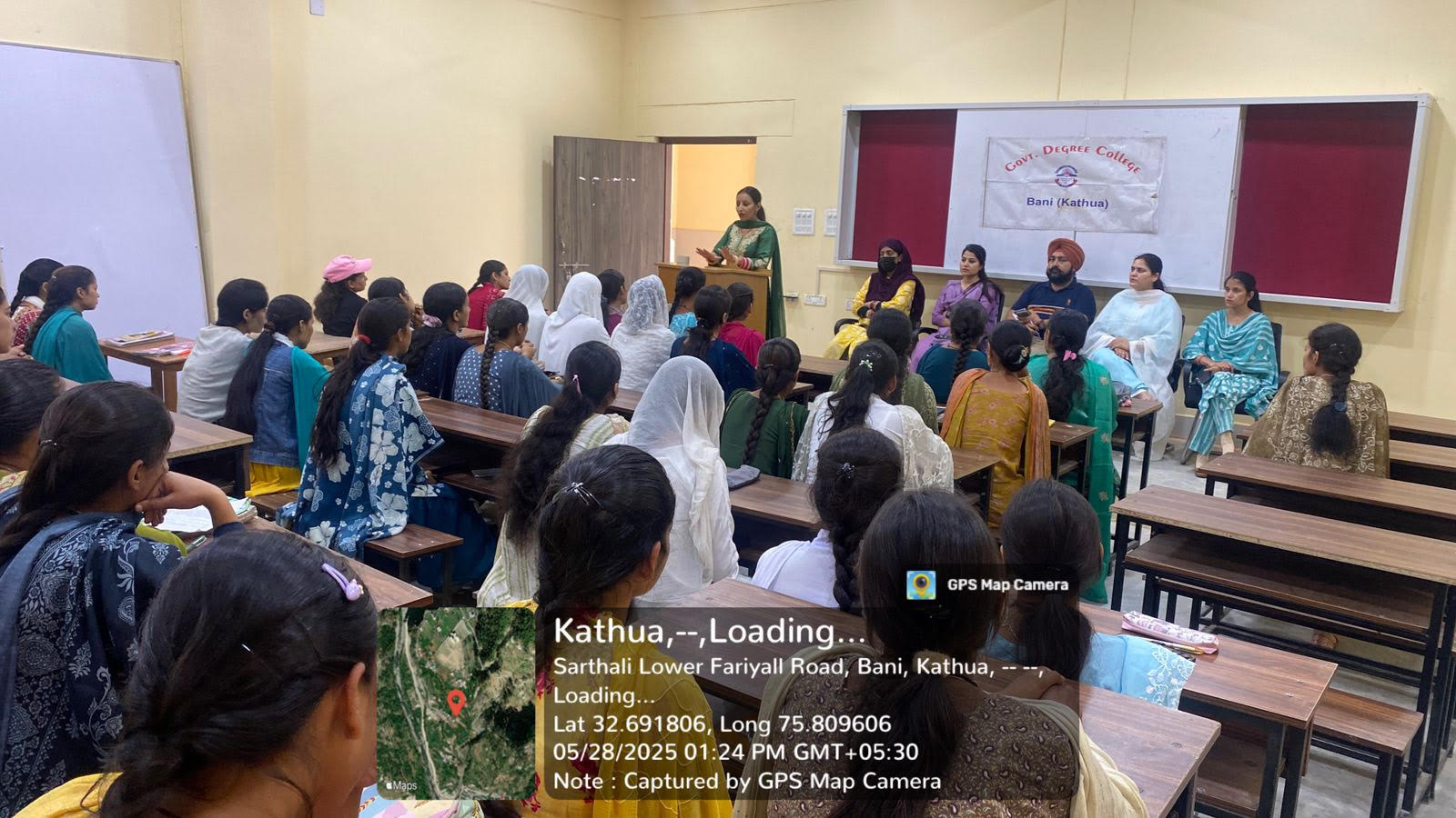 Women Empowerment Committee GDC Bani organized awareness lecture on menstrual hygiene for girl students Women Empowerment Committee GDC Bani organized awareness lecture on menstrual hygiene for girl students