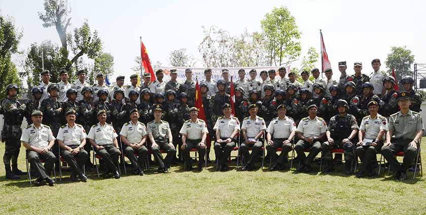 नेपाल चीन संयुक्त सैन्य अभ्यास नेपाल चीन संयुक्त सैन्य अभ्यास