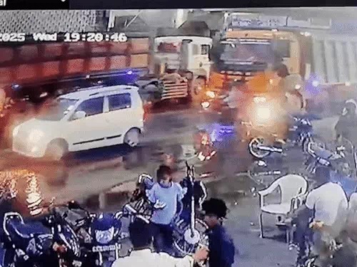 हादसे का सीसीटीवी फुटेज हादसे का सीसीटीवी फुटेज