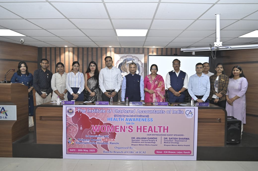 आईसीएआई की स्वास्थ्य जागरूकता वार्ता की तस्वीर आईसीएआई की स्वास्थ्य जागरूकता वार्ता की तस्वीर