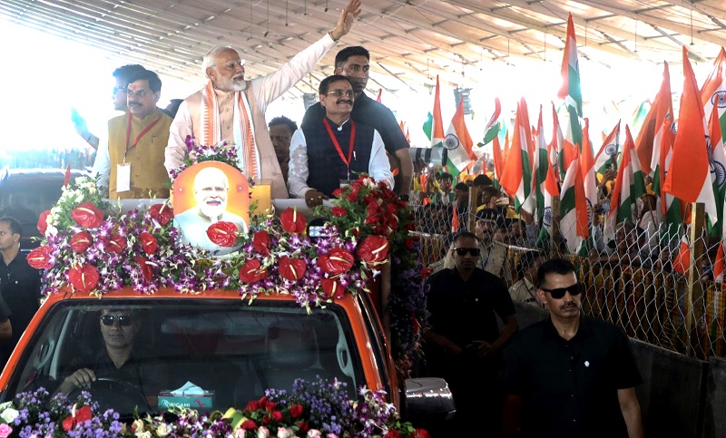 प्रधानमंत्री मोदी भोपाल में महिला सशक्तिकरण महासम्मेलन में