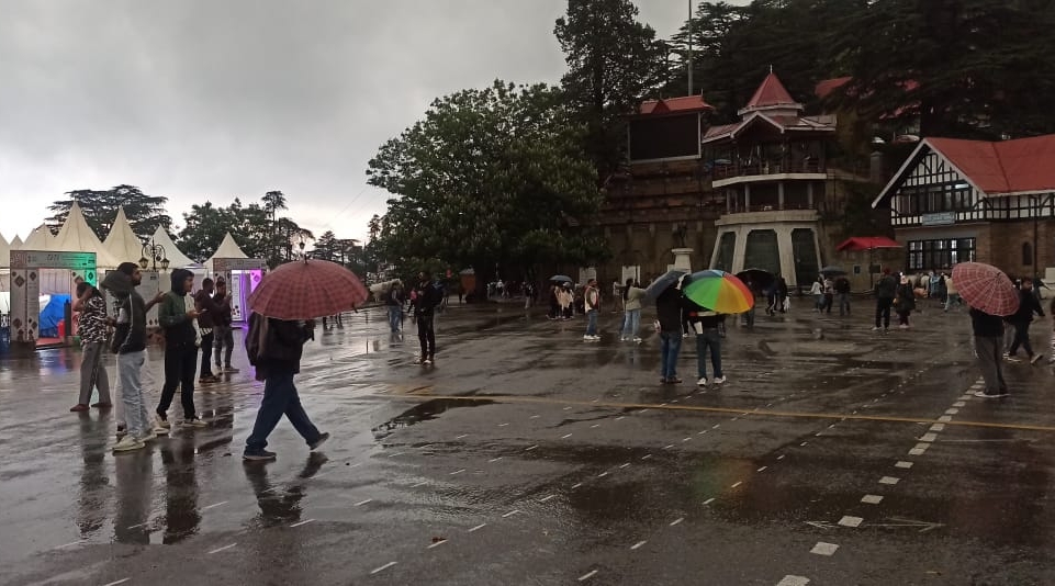 शिमला में वर्षा शिमला में वर्षा