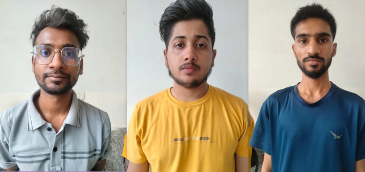 ठगी के गिरफ्तार आरोपित ठगी के गिरफ्तार आरोपित