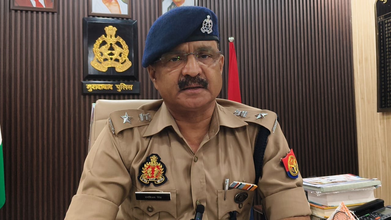 मुरादाबाद के पुलिस अधीक्षक नगर कुमार रणविजय सिंह। मुरादाबाद के पुलिस अधीक्षक नगर कुमार रणविजय सिंह।